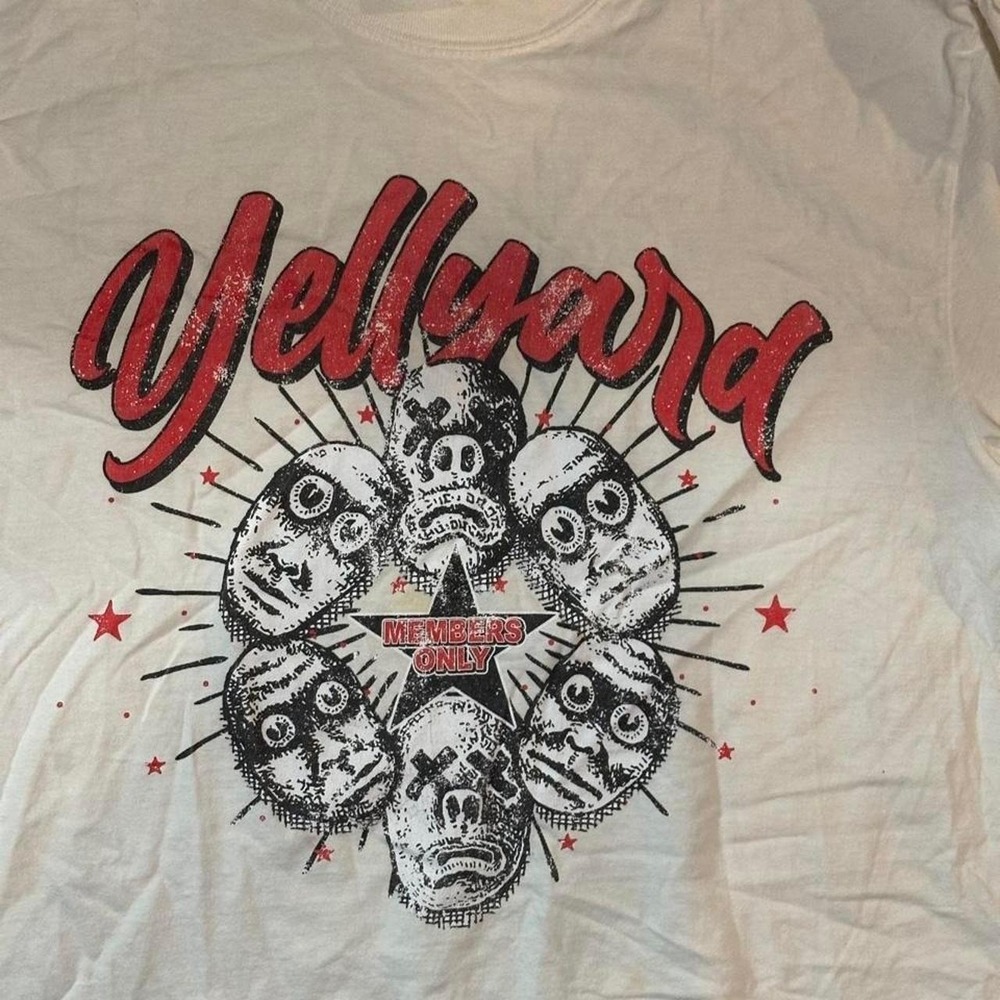 Shaka Wear Hellward Members Only Graphic T-Shirt White XL Heavyweight Cotton